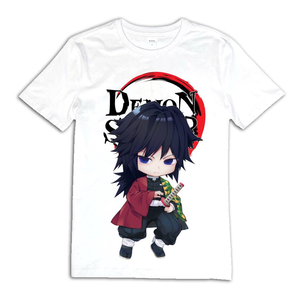 Áo phông hình chibi Kimetsu no Yaiba Thủy Trụ Tomioka Giyuu