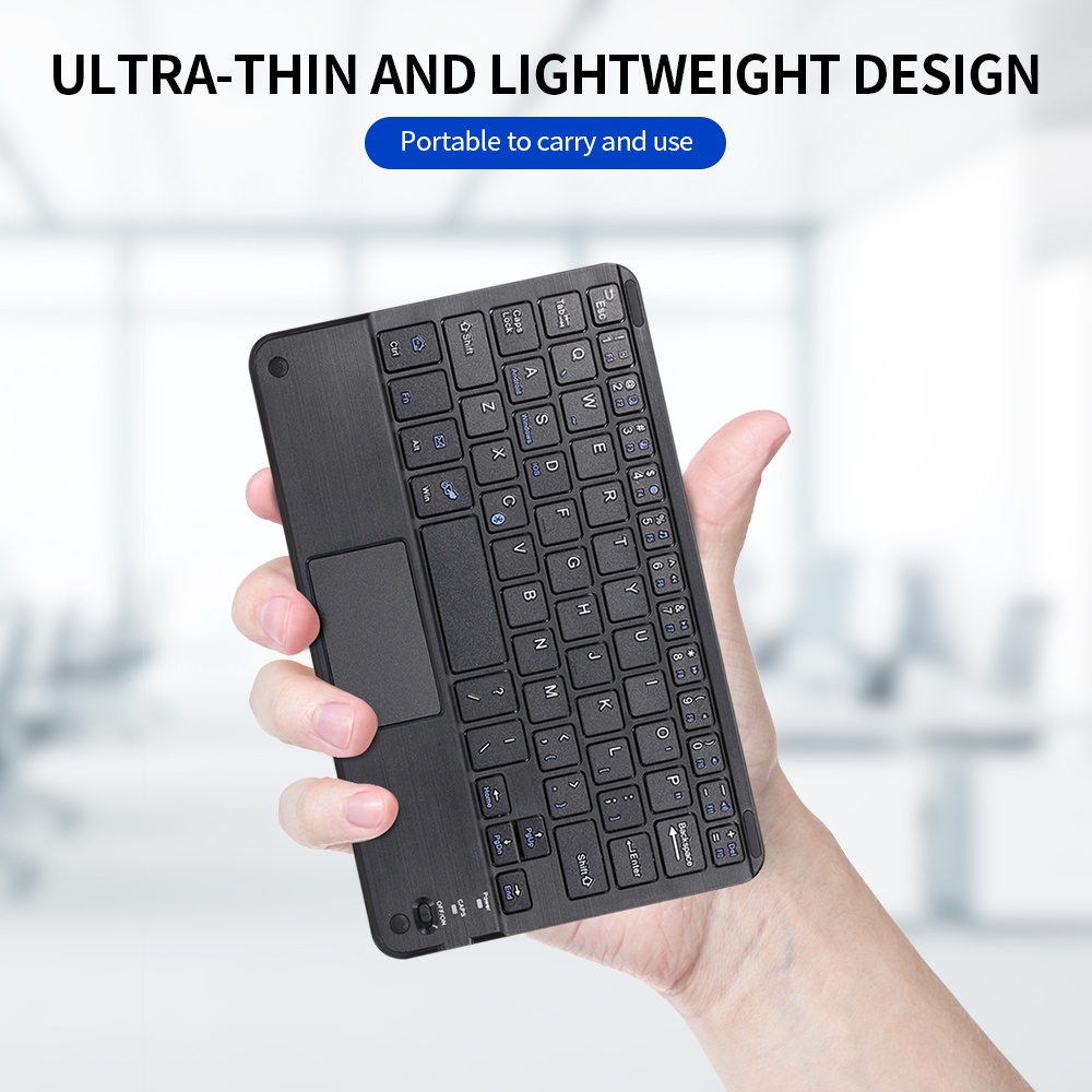 Tablet wireless keyboard for Bluetooth touch keyboard 7inch mini keyboard compatible with ios Android Windows