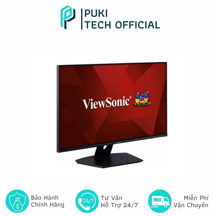 Màn hình máy tính pc ViewSonic VX2480-2K-SHD/ 24 inch QHD IPS/ 75Hz/ 3Yrs -PUKI Tech Official- PUKI61 Hàng Chính Hãng, Giá Tốt, Bền Bỉ, Phù Hợp Văn Phòng, Gia Đình, Gaming