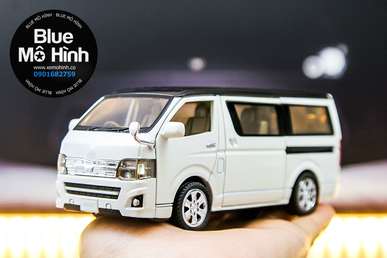 Blue mô hình | Xe mô hình xe khách Toyota Hiace 1:32