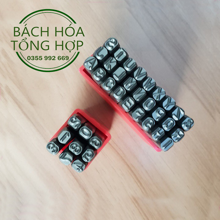 Combo Bộ Đục Đóng Chữ Và Số 4mm