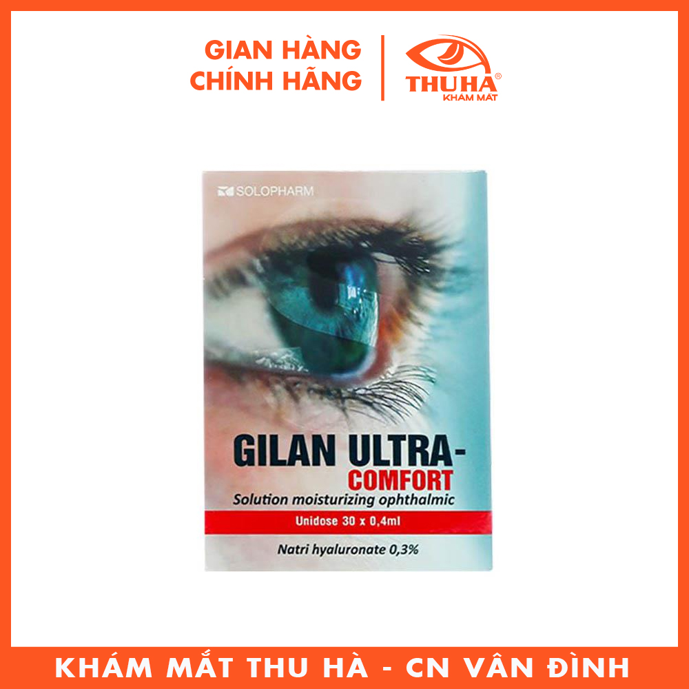 [Nhập RS0822 giảm 30k cho đơn 99k]Dung dịch nhỏ mắt Gilan Ultra Comfort 0.3% (Hộp 30x0.4ml)