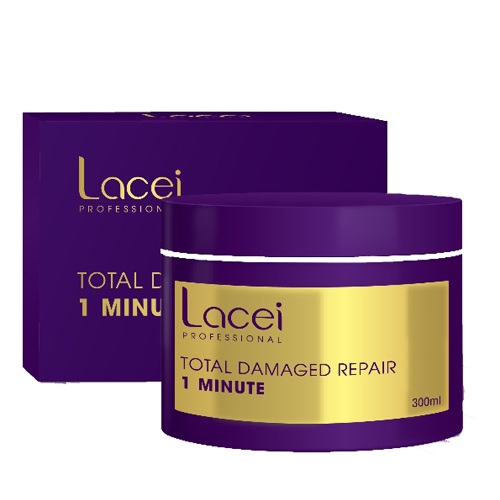 Kem ủ tóc phục hồi 1 Phút Lacei 300Ml (Hấp dầu Lacei Tím)-Hàng Công Ty