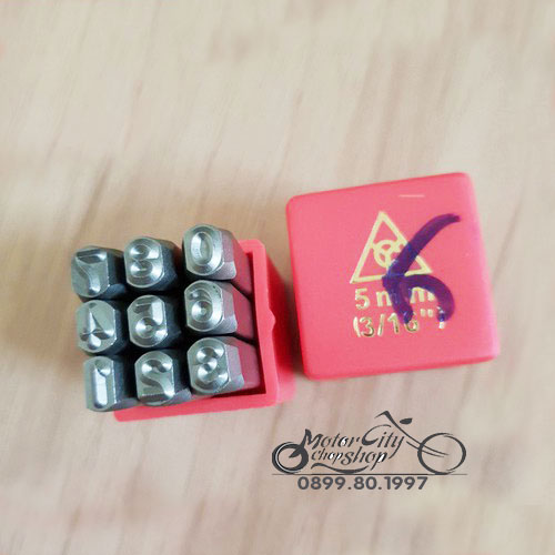 Bộ đóng số đục số 5mm-XUÔI