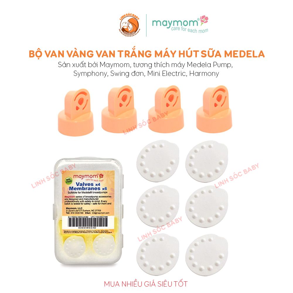 Van Máy hút sữa Maymom 4 van vàng 6 van trắng