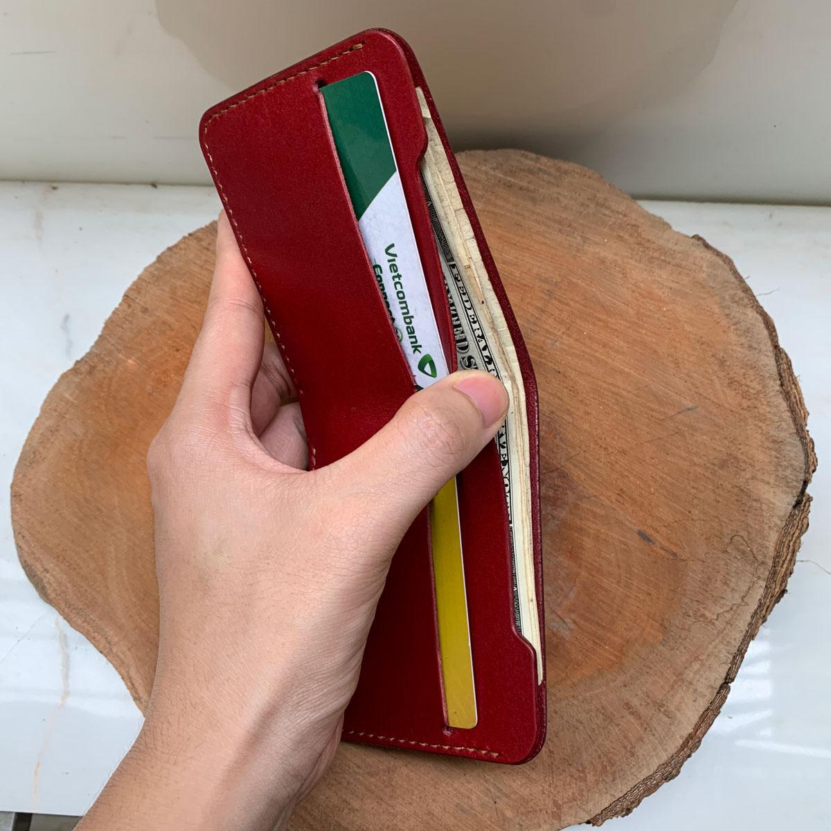 VÍ DA NAM CAO CẤP, ĐỒ DA HANDMADE, DA NHẬP KHẨU
