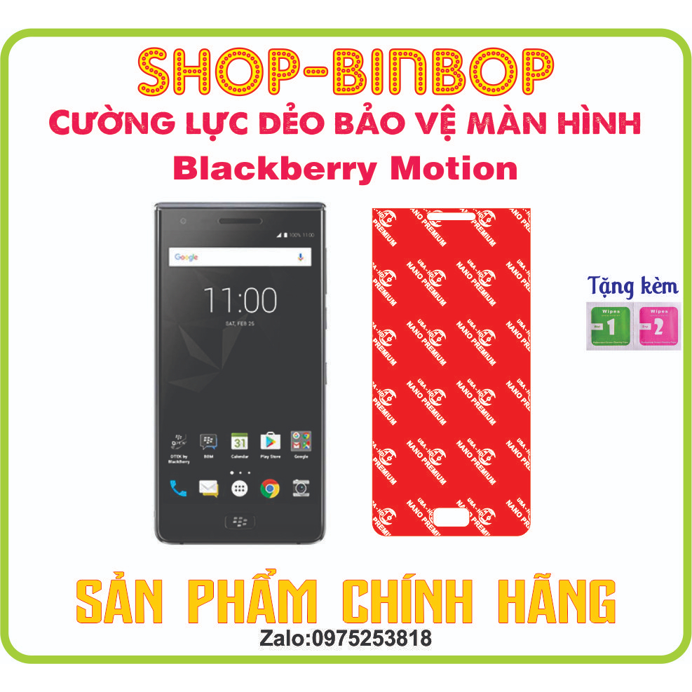 Cường lực dẻo bảo vệ màn hình điện thoại Blackberry Motion