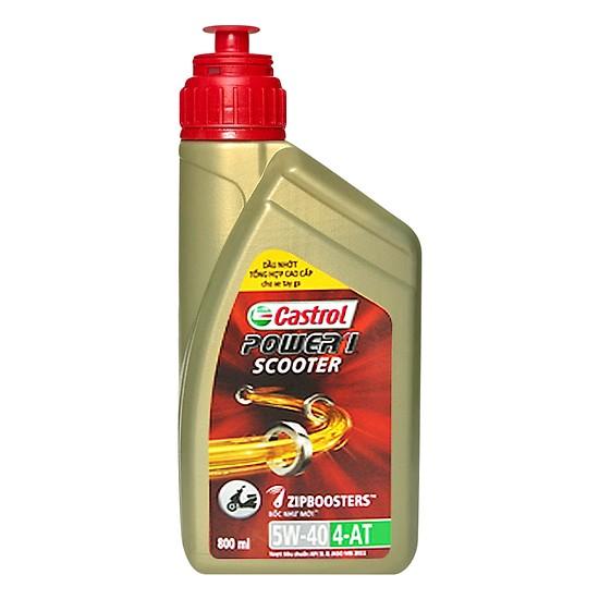 Nhớt tổng hợp cao cấp cho xa tay ga Castrol Power 1 Scooter 5W-40 0.8L