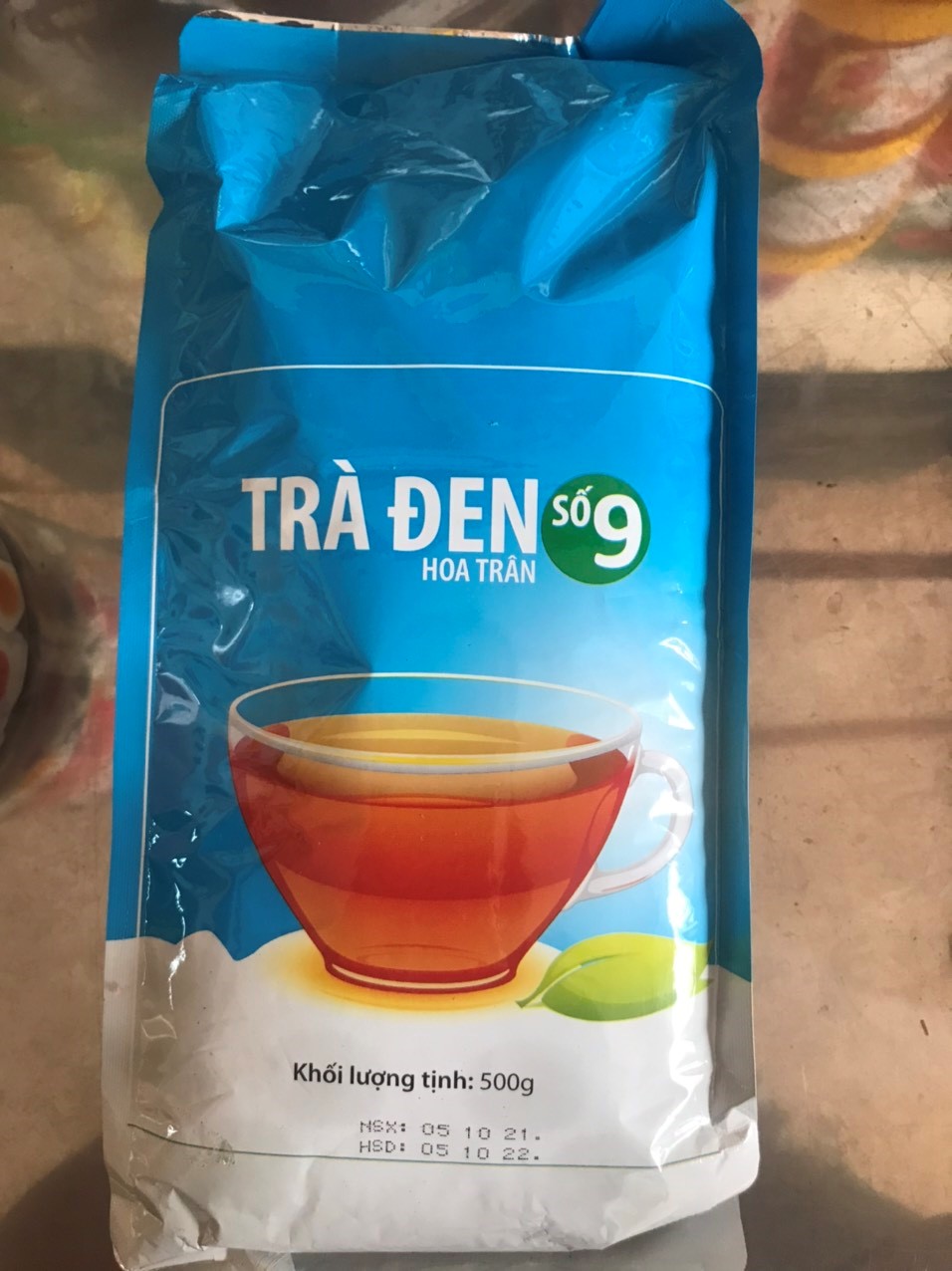 TRÀ ĐEN HOA TRÂN SỐ 9 BAO THƠM – 500G