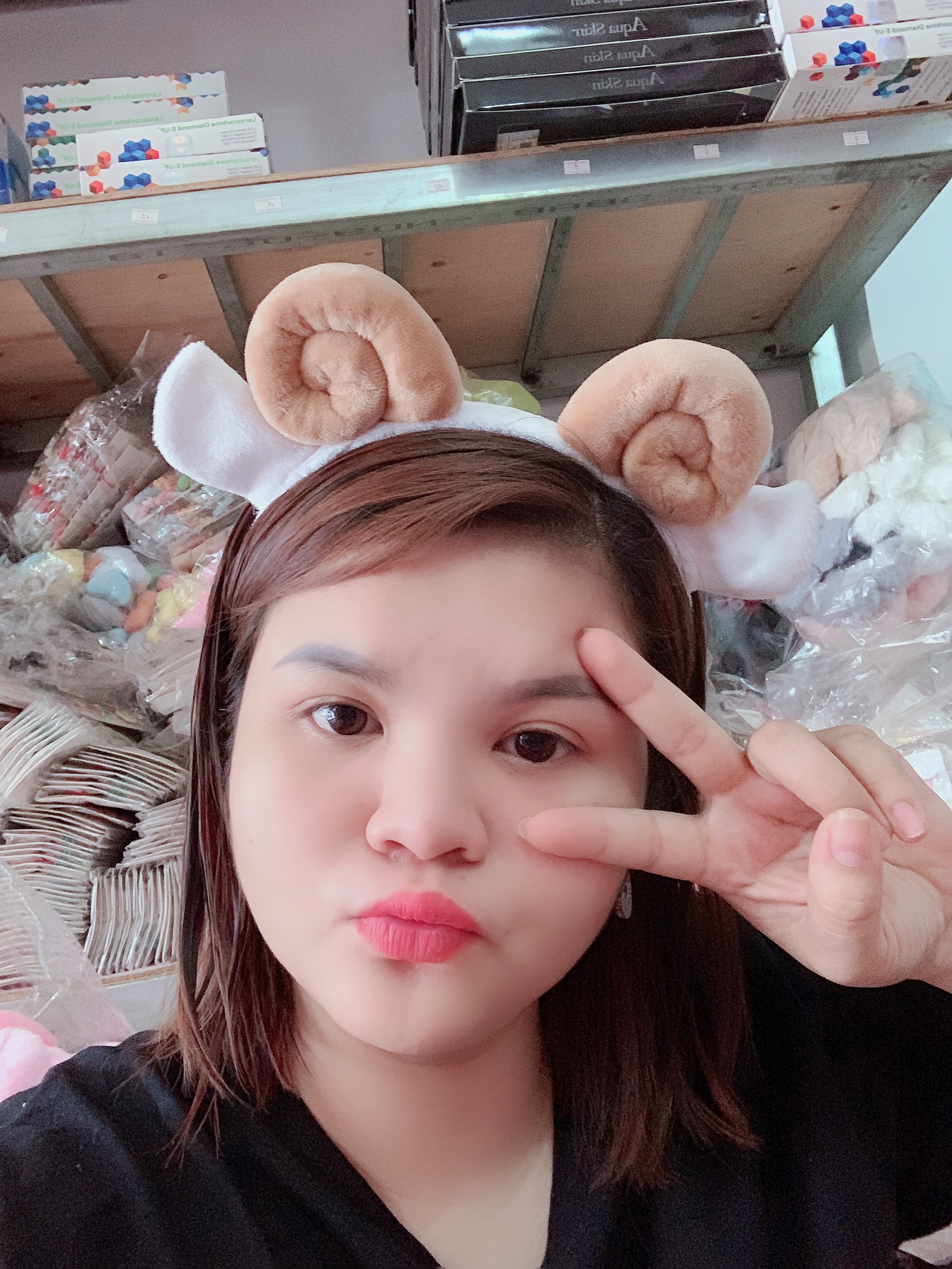 Băng Đô Cài Tóc Sừng Cừu