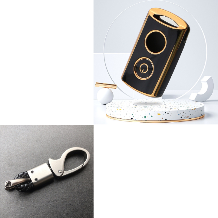 Bao da đựng chìa khóa, ốp bảo vệ, vỏ bọc chìa khóa xe máy yamaha nvx, janus, nozza grande, freego, latte, exciter 155