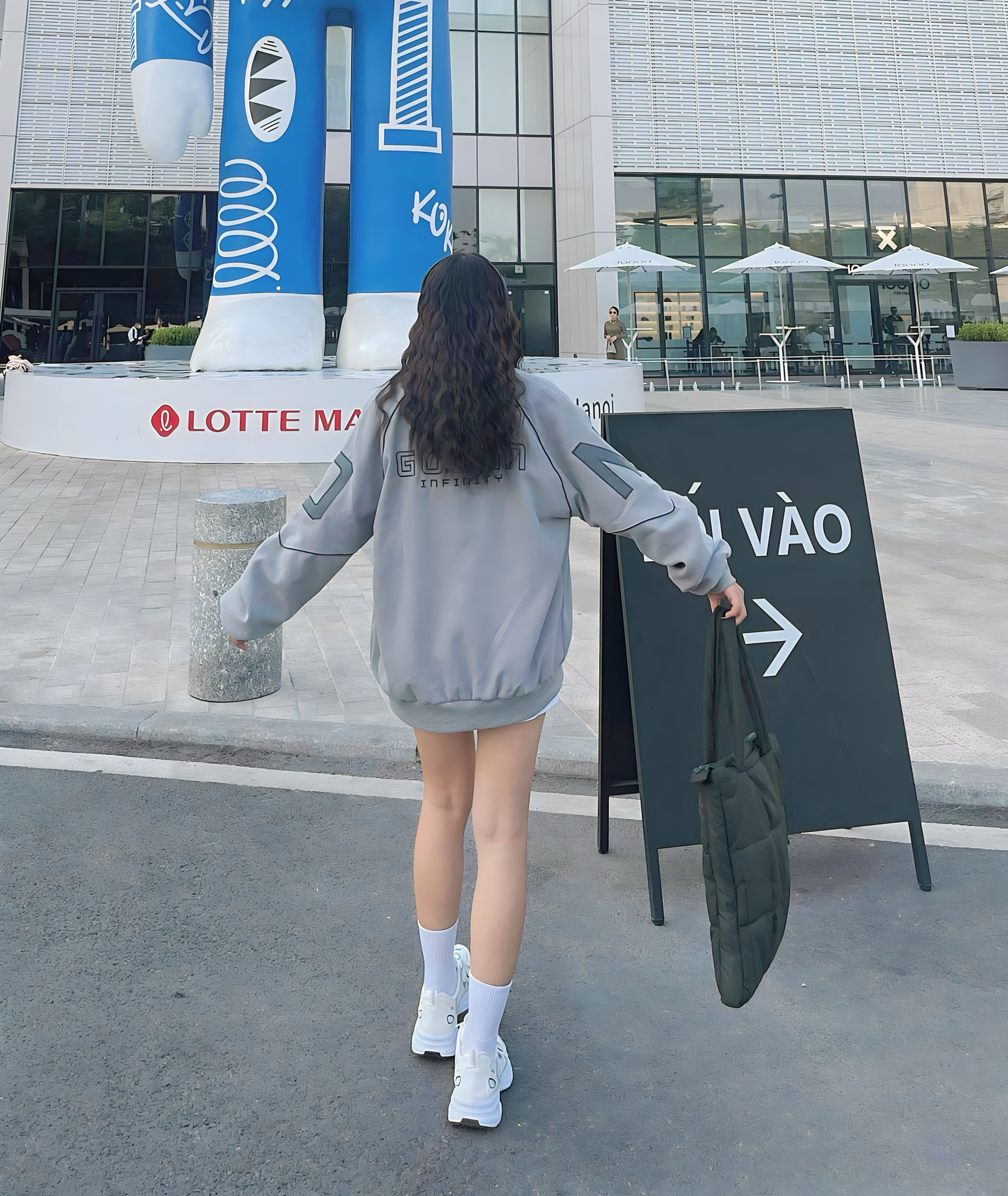 Áo Khoác Bomber Varsity Gooan Infinity Form Rộng