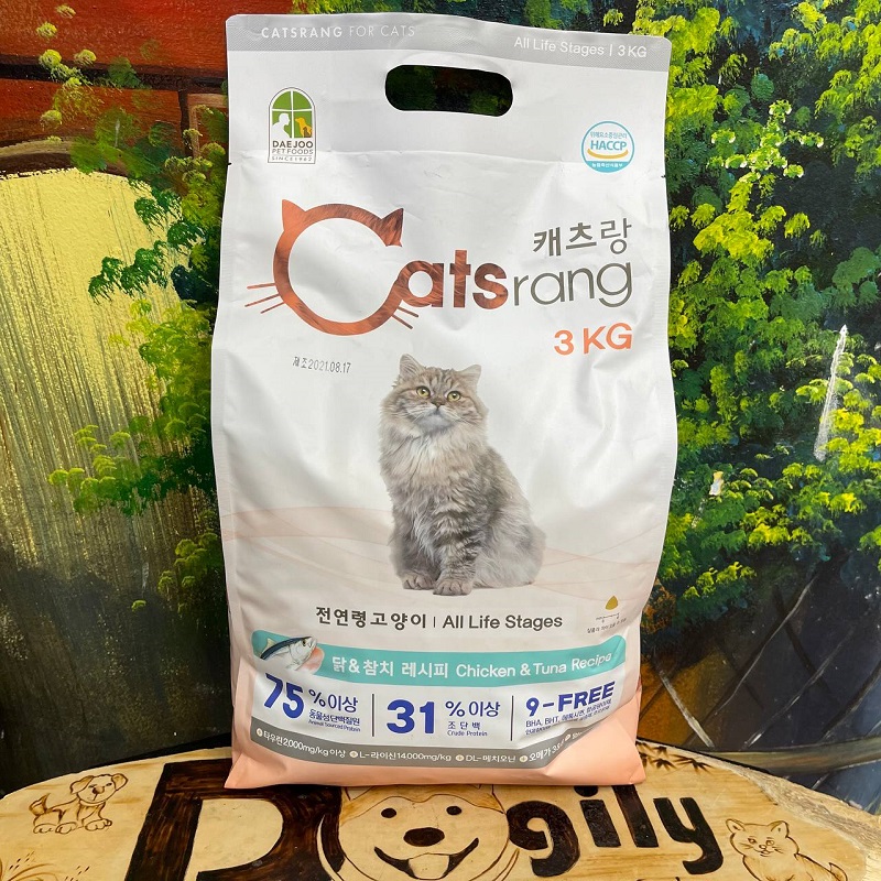 Thức ăn hạt cho mèo mọi lứa tuổi CATSRANG – 3KG