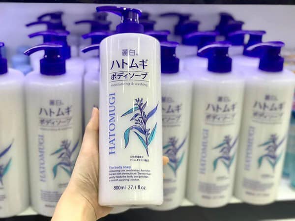 Sữa Tắm Dưỡng Sáng Da HATOMUGI Moisturizing & Washing 800ml