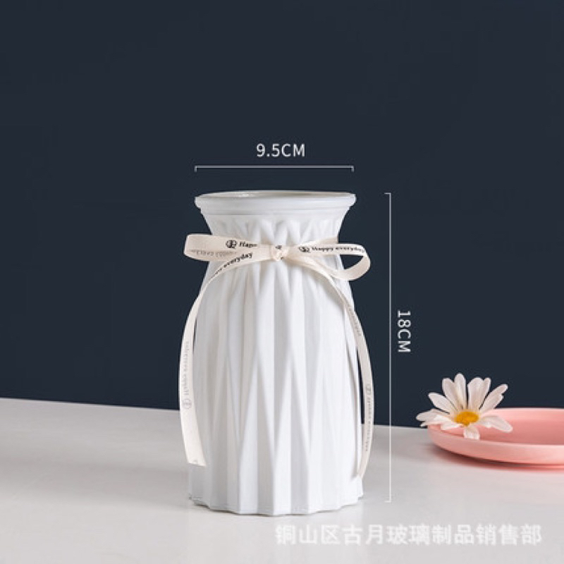 [KÈM NƠ] Lọ Hoa Thủy Tinh mẫu mới Cổ Thắt Nơ