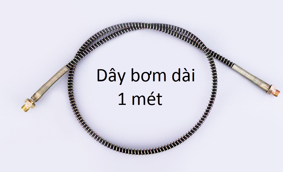 Dây bơm cao áp ô tô dài 1 mét - ren phi 10 - lắp vừa tất cả cho bơm cao áp, vòi bơm áp pkb