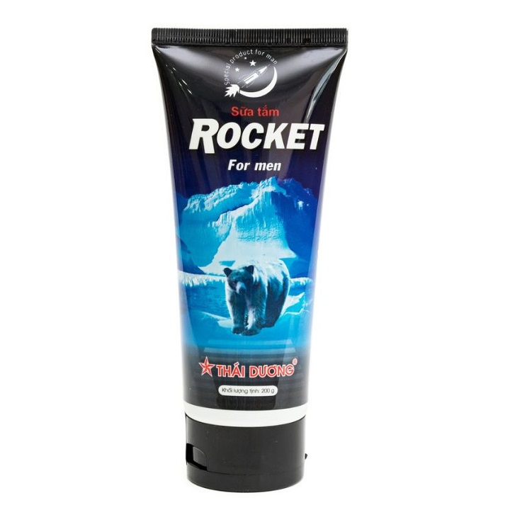 [HCM]Sữa Tắm Dành Cho Nam Rocket Sao Thái Dương 200ml - Sữa Tắm Ngăn Ngừa Mụn trứng cá lưng Viêm chân lông dưỡng trắng và phục hồi da