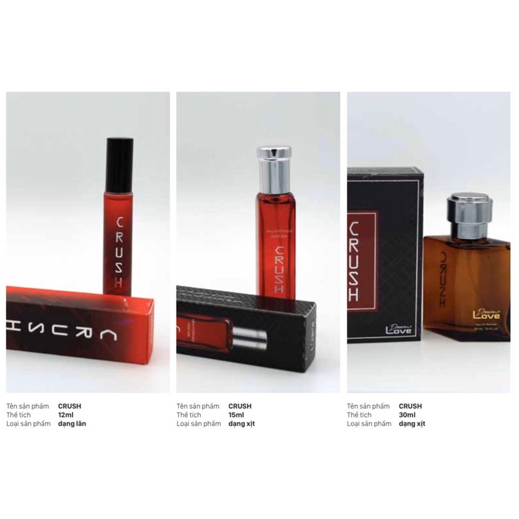 NƯỚC HOA NAM CRUSH 30ML - EAU DE PARFUM DREAM LOVE (FOR MEN)