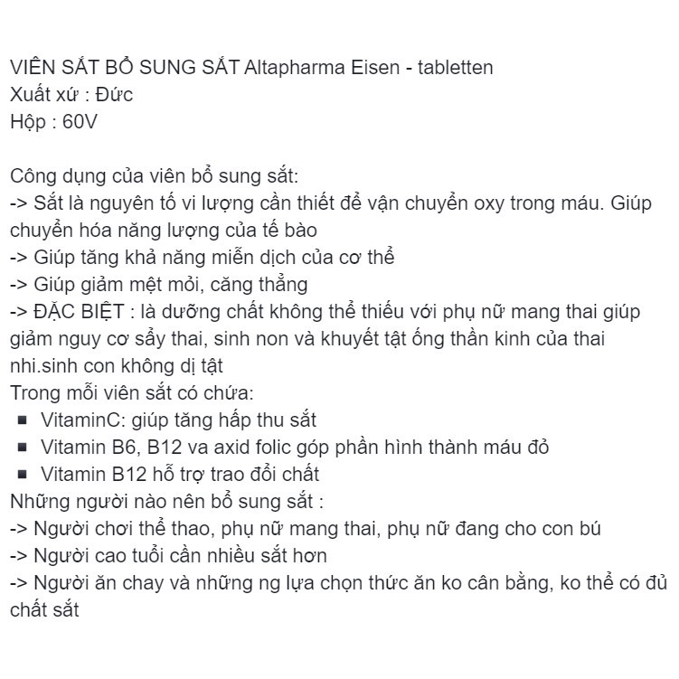 Hàng Đức đủ bill Eisen altapha