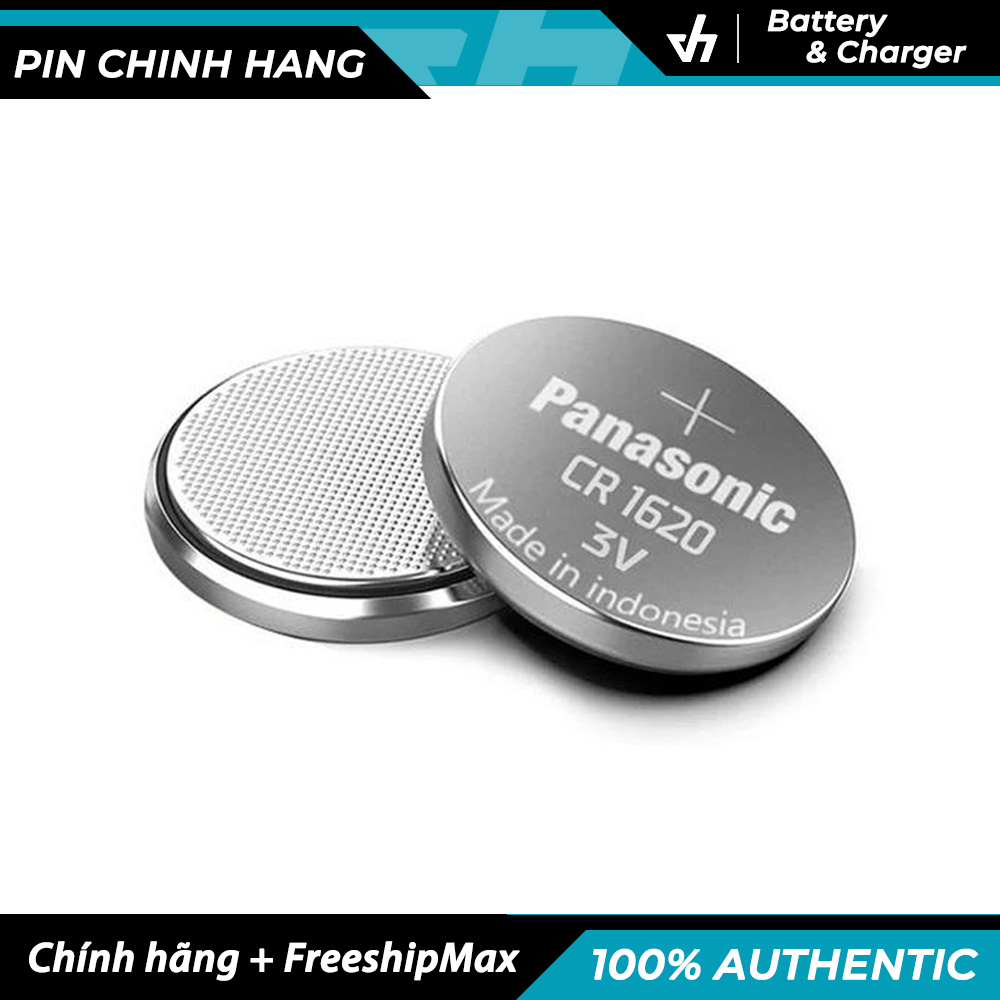 Vỉ 1 Pin Panasonic CR1620 Lithium 3V (Pin đồng hồ, remote, smartkey, v.v...)