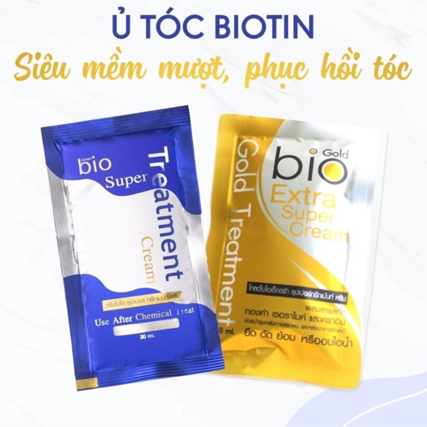 Ủ tóc Biotin Gold siêu mềm mượt, phục hồi tóc
