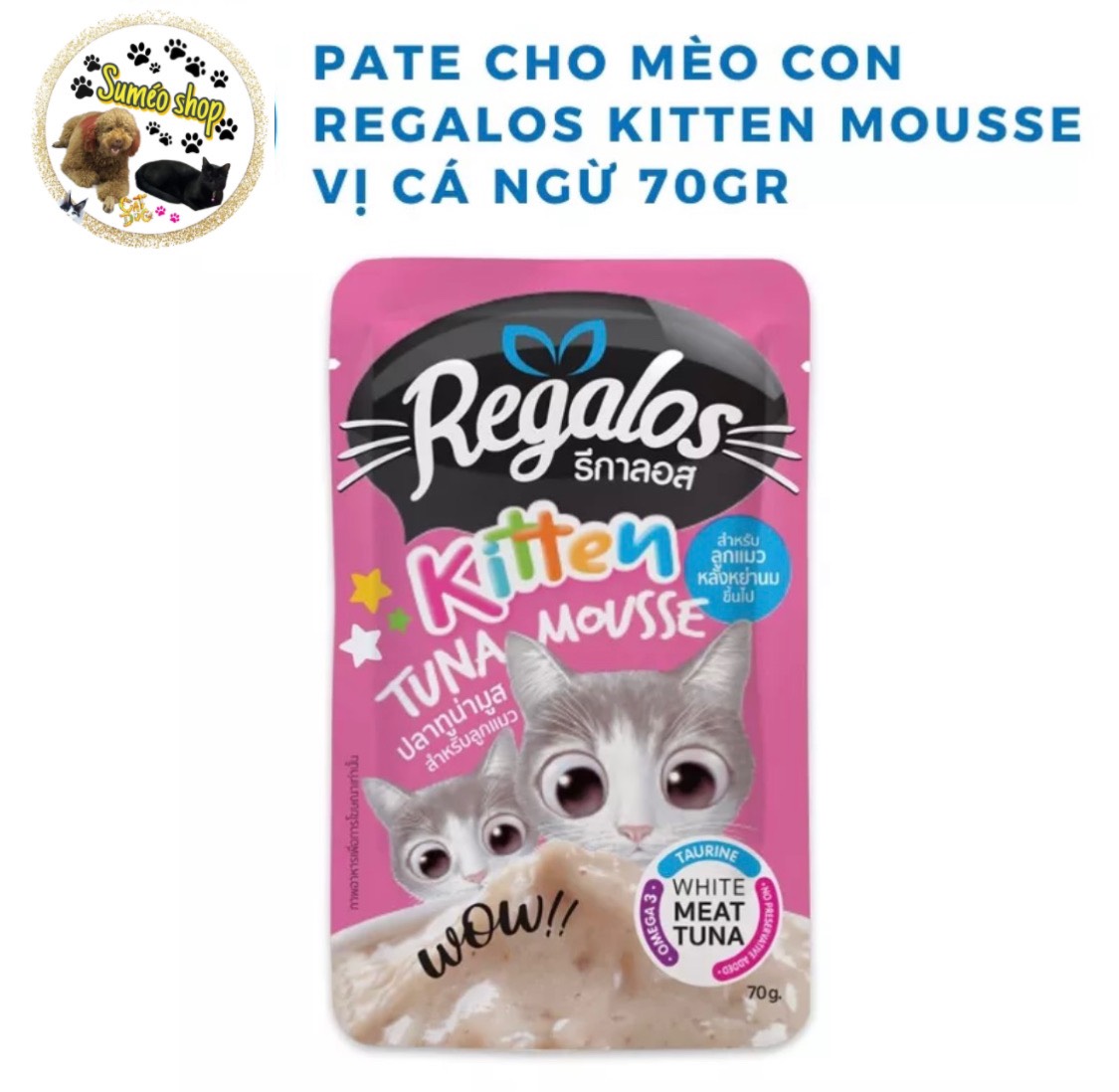 PATE REGALOS MỚI - GÓI 70GR dành cho mèo con
