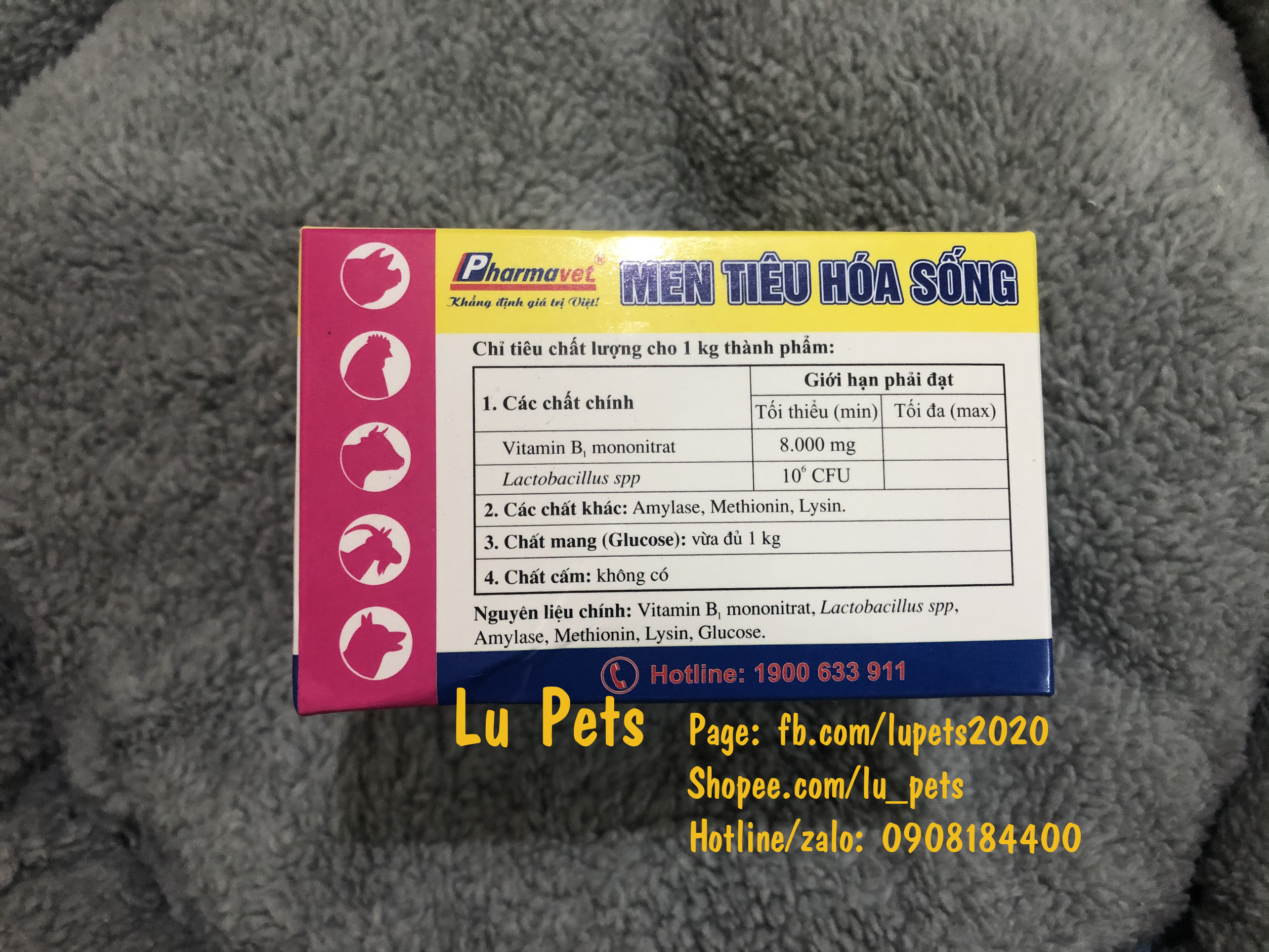 Men Tiêu Hóa Sống Cho Chó Mèo