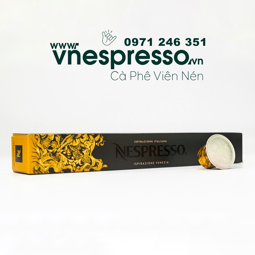 Viên nén cà phê Nespresso VENEZIA - Dòng "ĐẬM ĐÀ" INTENSO - hộp 10 viên