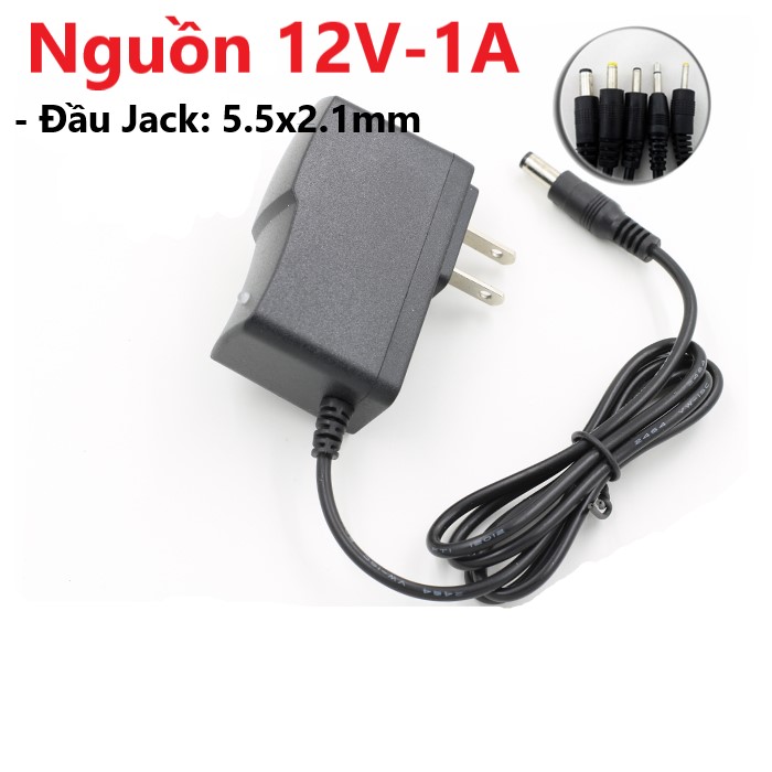 Nguồn Adapter 12V 2A Đầu Jack 5.5*2.1mm, Nguồn Adapter 12V 1A Đầu Jack 5.5*2.1mm