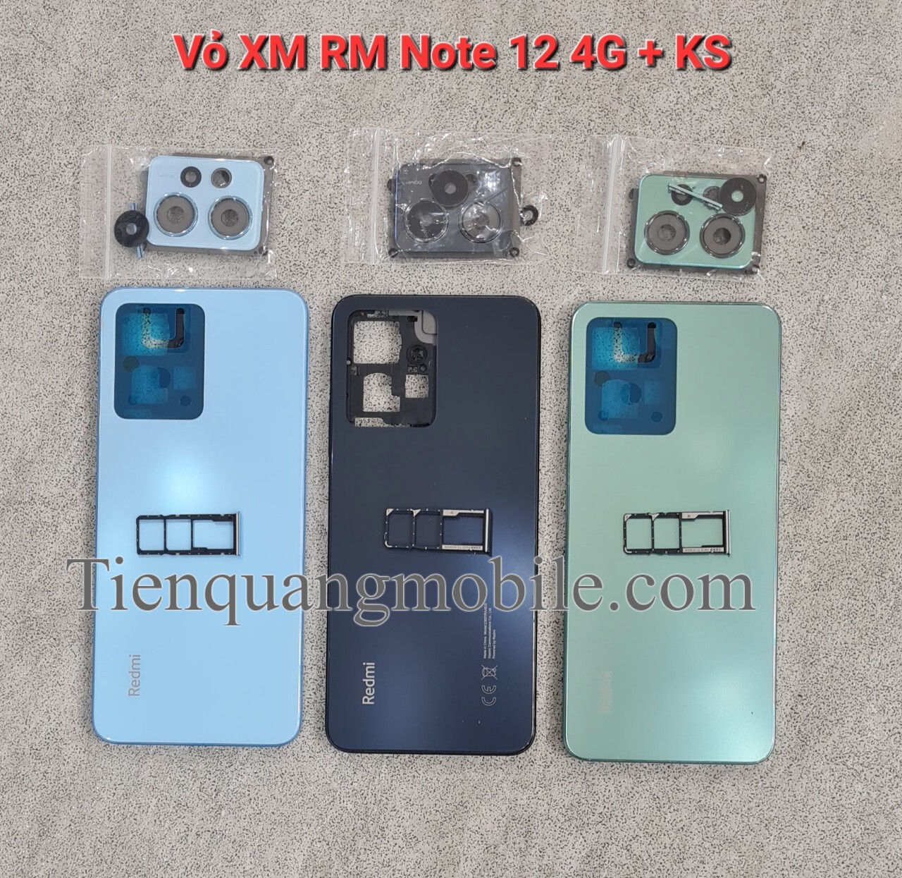 Bộ vỏ xiaomi redmi note 12 4g