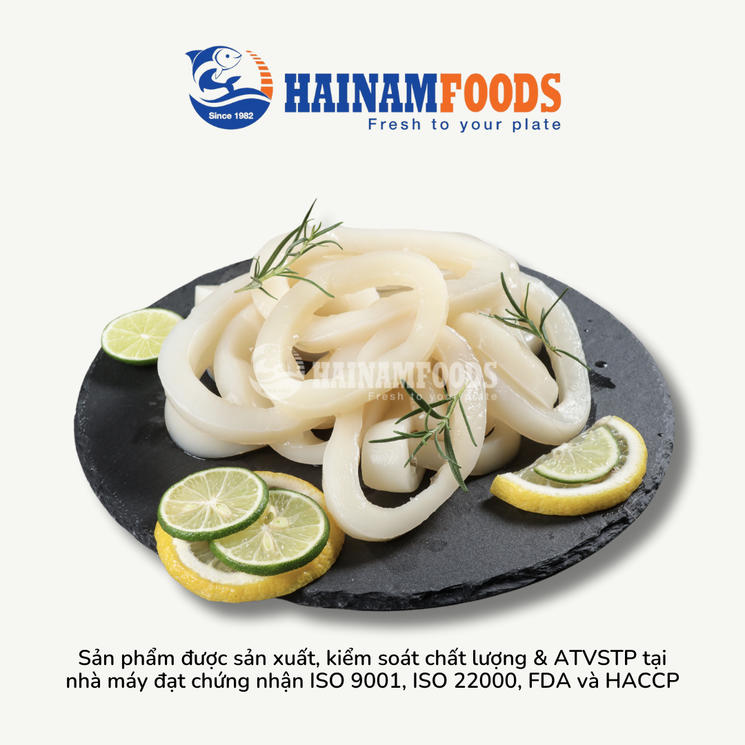 MỰC ỐNG NGUYÊN CON LÀM SẠCH HẢI NAM FOODS