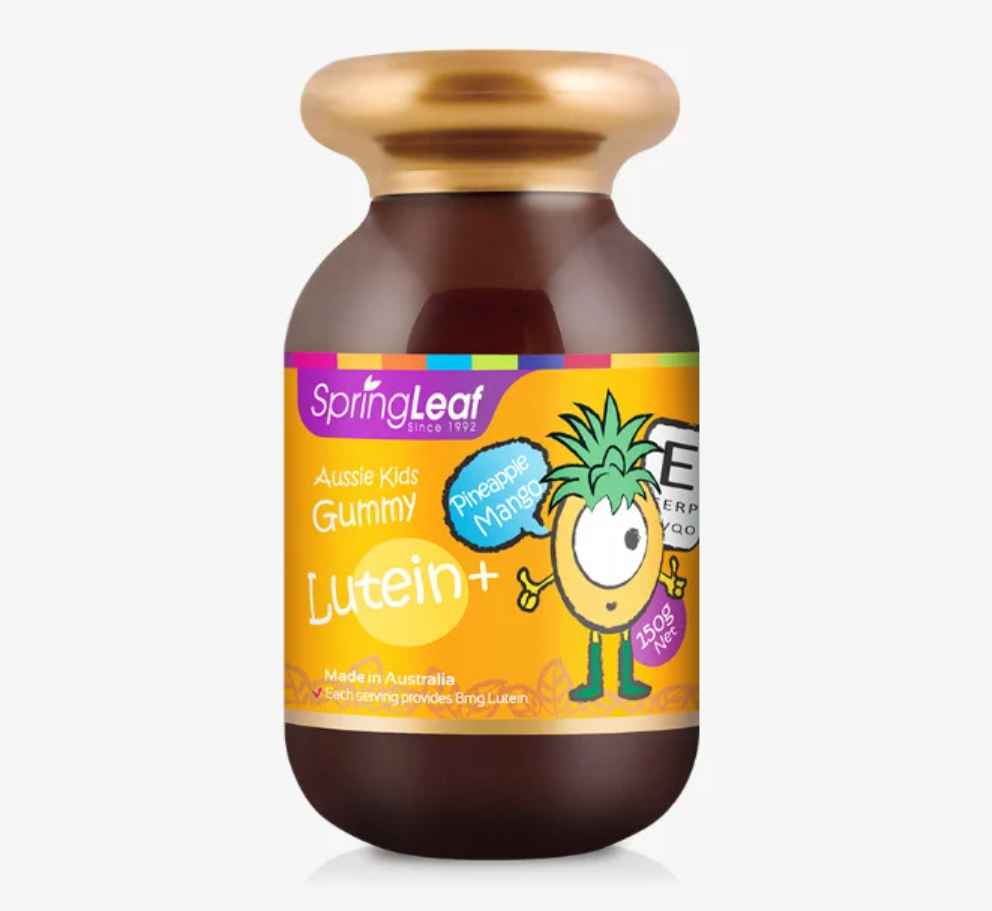 Kẹo Gum bổ mắt tăng cường thị lực cho bé từ 2 tuổi Spring leaf Aussie Kids Gummy Lutein 200g - Shop Sunflower