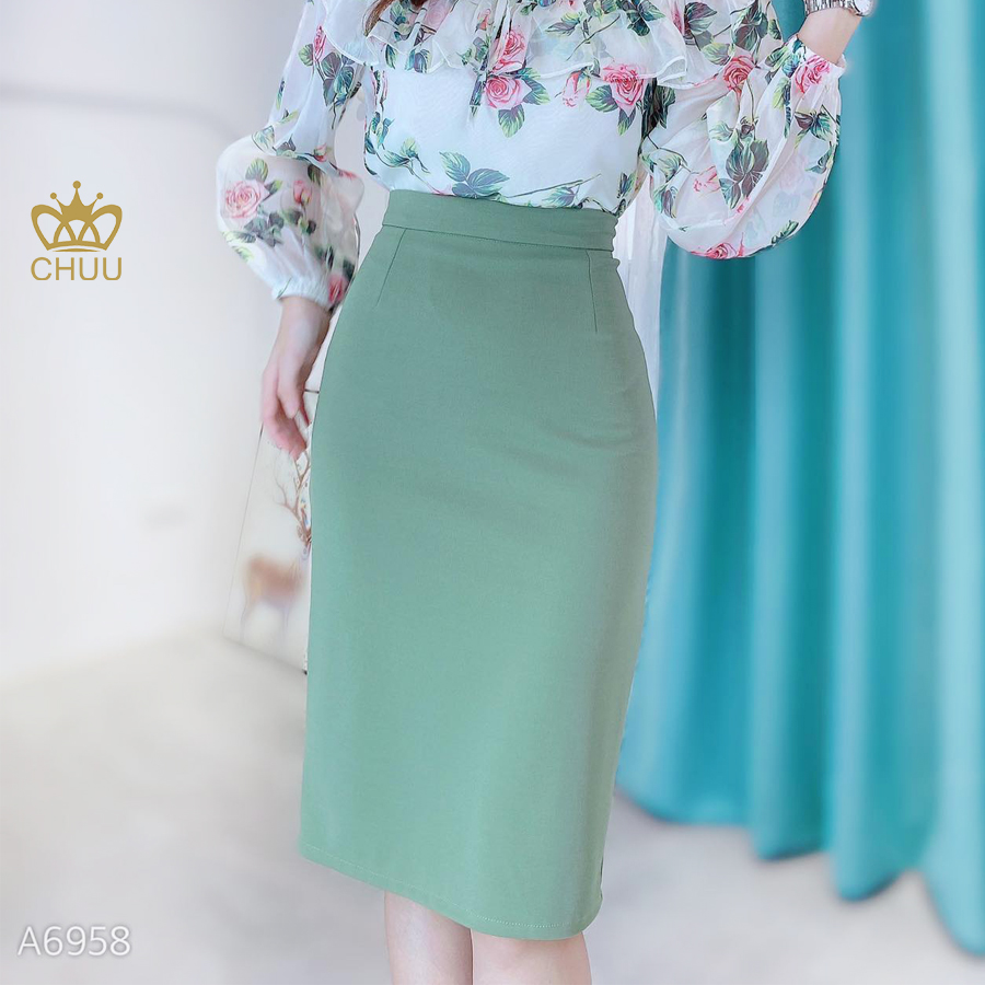 Chân váy công sở nữ kiểu chân váy bút chì basic CHUU CV2120