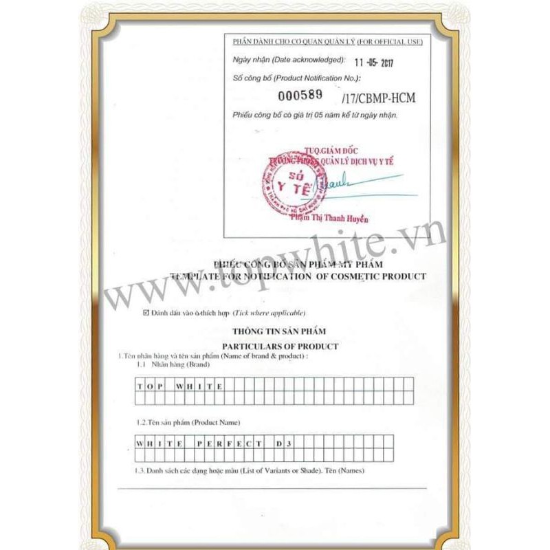 TOP WHITE D3 MỚI