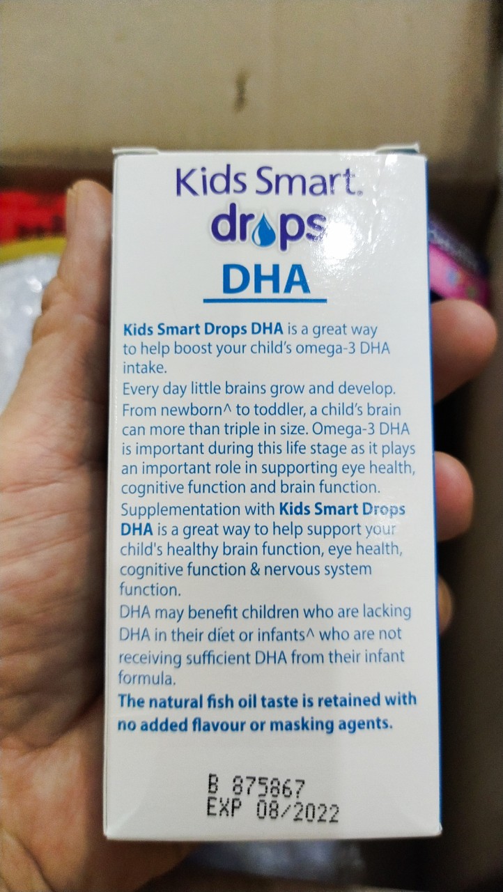 [HCM]Date 2027-DHA dạng giọt Nature’s Way Kid Smart DHA Drops 20ml Úc