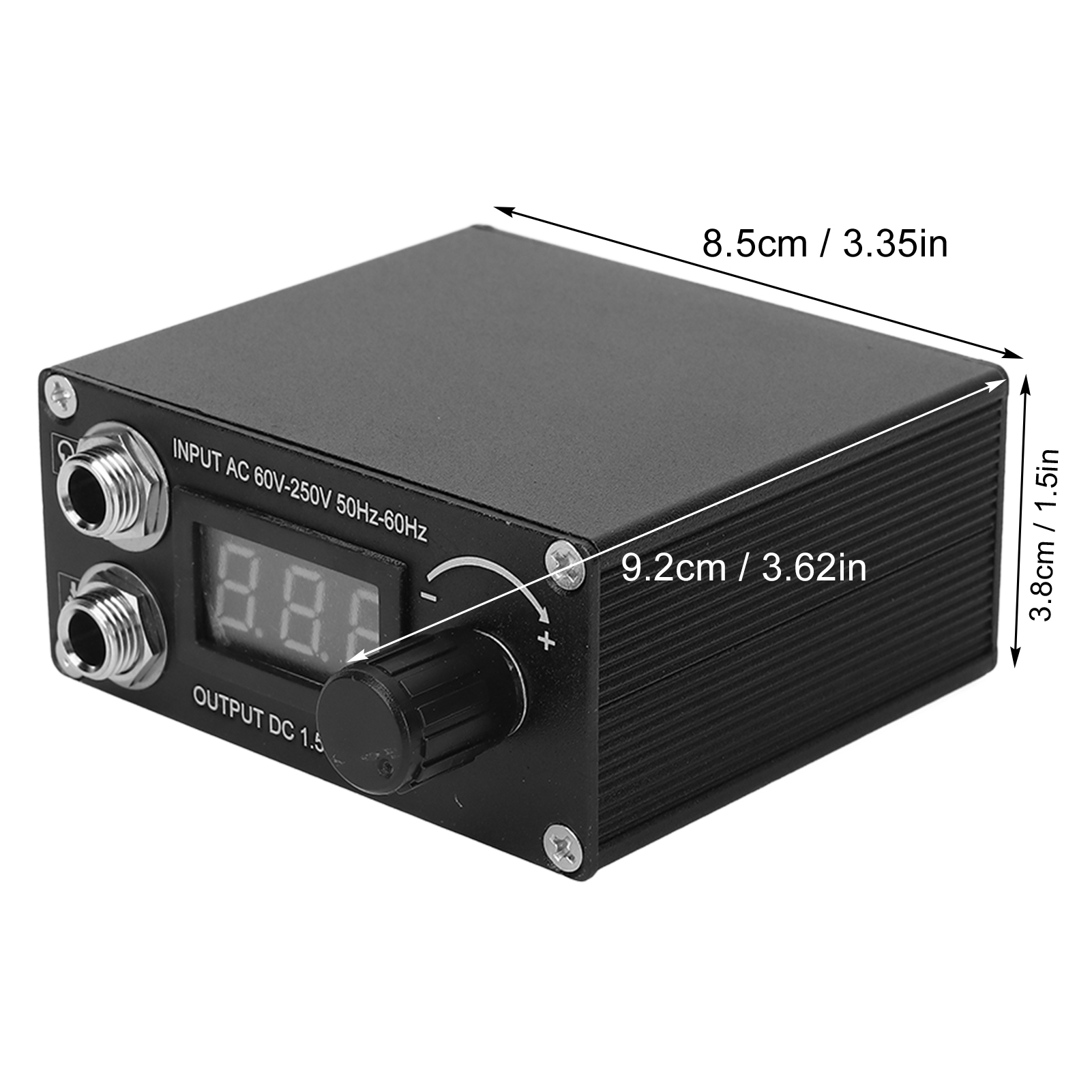 Nguồn Điện Máy Xăm, Nguồn Điện Hình Xăm Màu Đen Hiệu Suất Ổn Định Nhẹ Với Dây Nguồn Cho Cửa Hàng Xăm