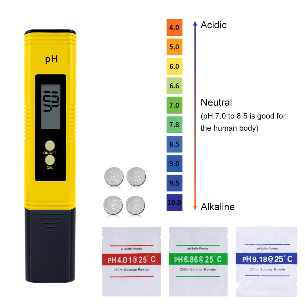 Máy Đo Độ PH Kỹ Thuật Số, Máy Kiểm Tra Độ Axit, Máy Kiểm Tra Độ Chính Xác 0.01 PH Đồng Hồ Đo Chất Lượng Nước Bể Cá