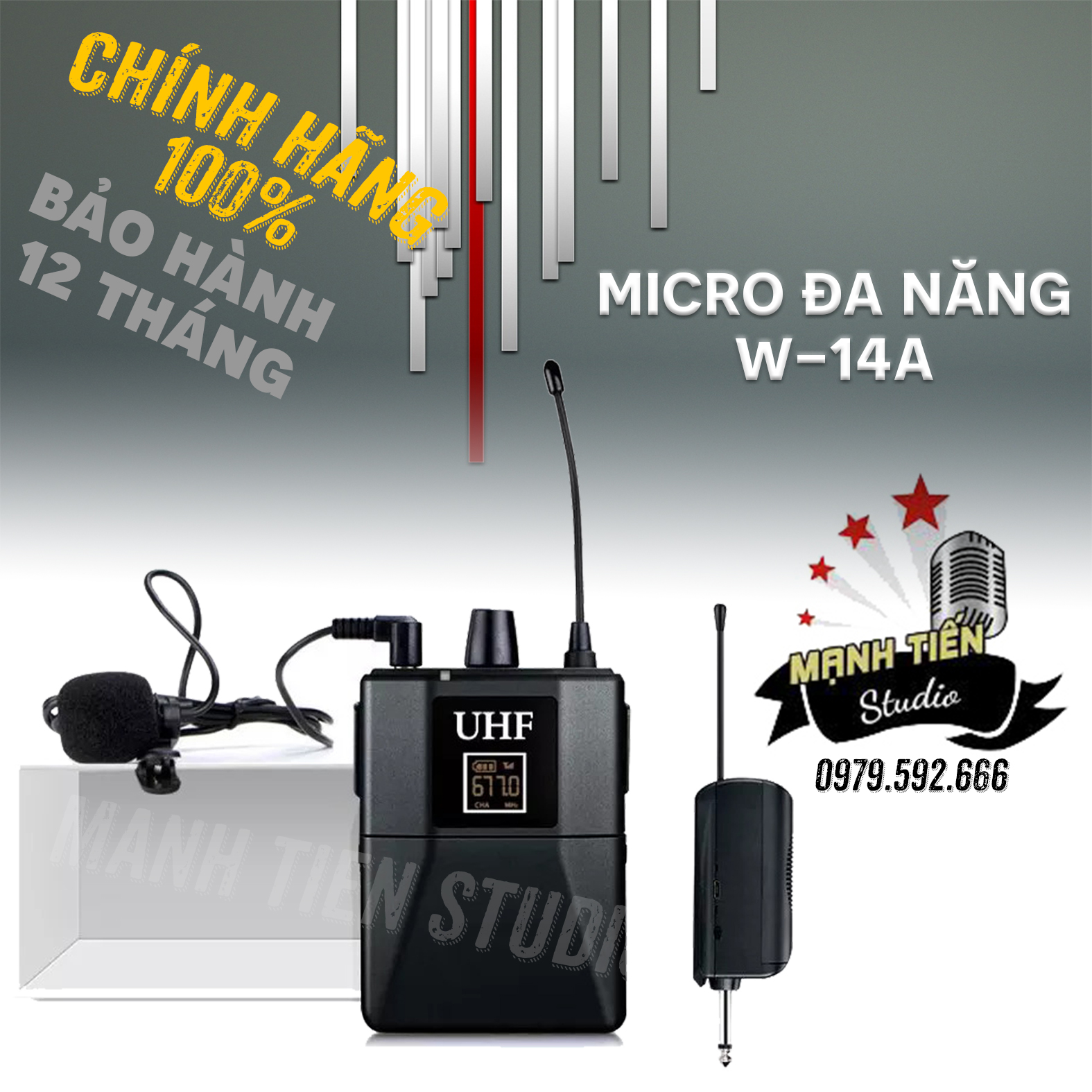 Micro cài áo không dây, micro cài áo đa năng subos w14a , dành cho loa kéo âmly sự kiện, nhỏ gọn âm thanh tuyệt vời bảo hành 12 tháng