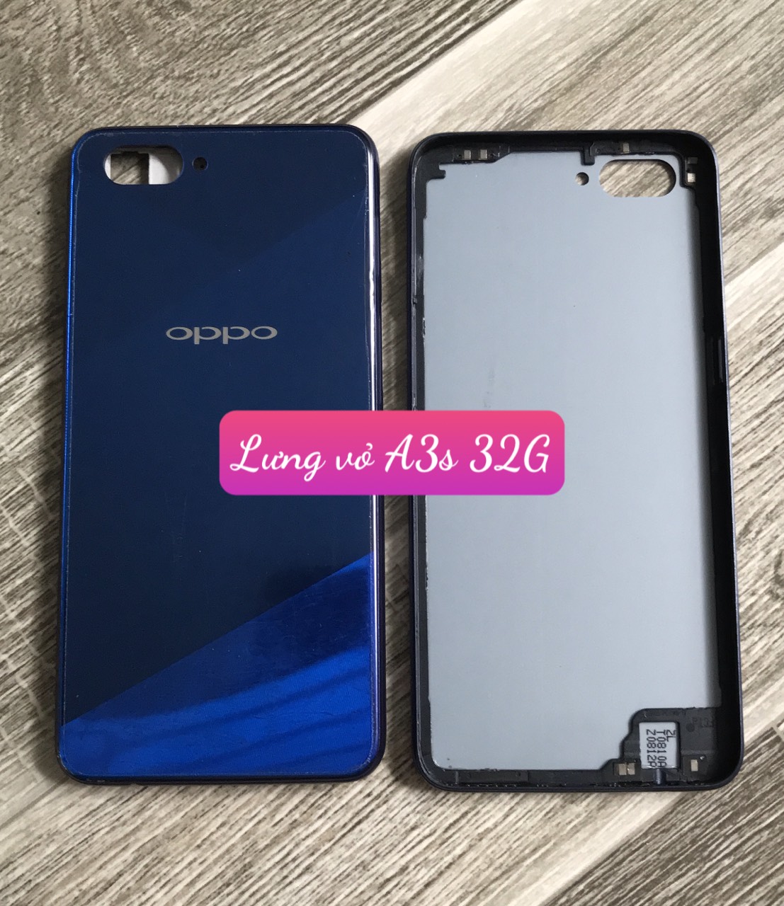 Nắp lưng oppo a3s _bản có lỗ trọc sim phía trên
