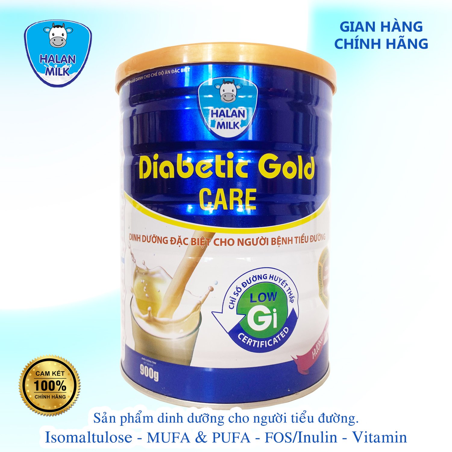 Sữa Tiểu Đường DIABETIC GOLD CARE 900gr Halanmilk
