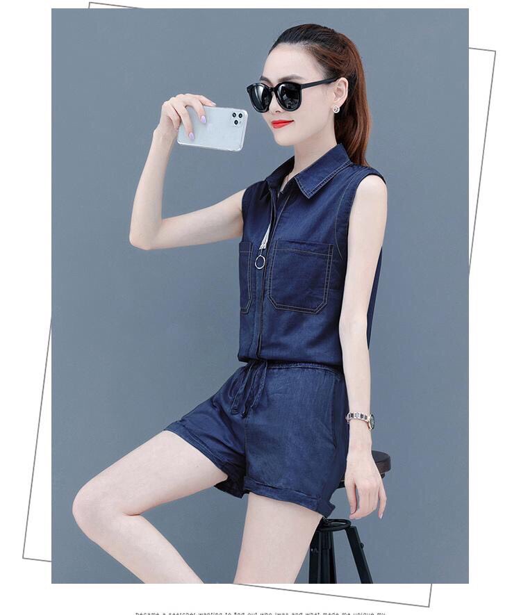 JUMSUIT PHỐI TÚI NGỰC EO THUN S641