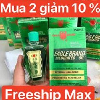 Dầu gió xanh 2 nắp singapore - 24ml , dầu gió xanh con ó , dầu gió xanh 2 nắp mỹ , dầu xanh 24ml