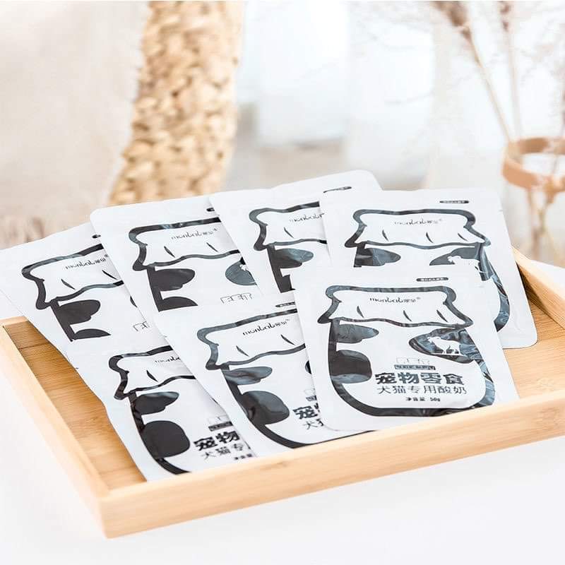 sữa chua dê monbab gói 50g cho chó mèo