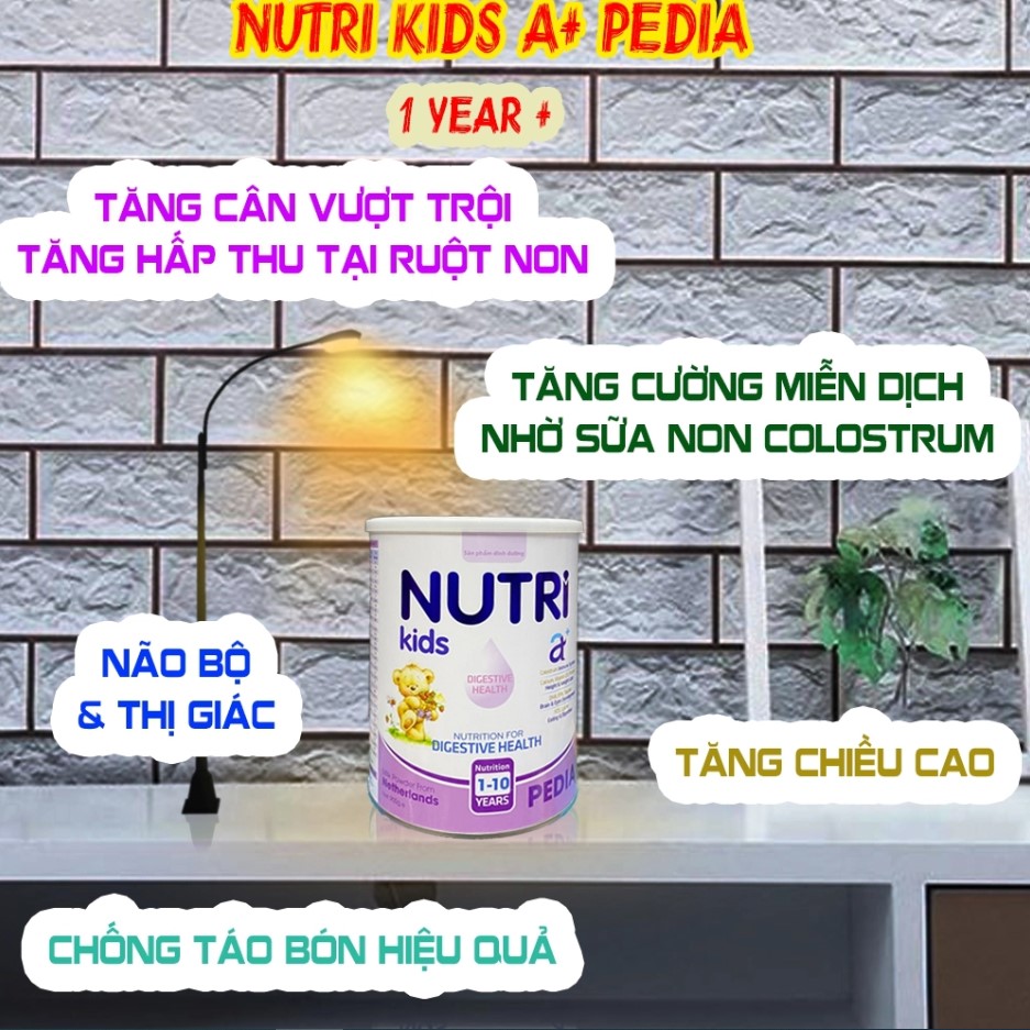Sữa bột Nutri Kids A+ Pedia (Nutrikids Pedia) 1-10 tuổi