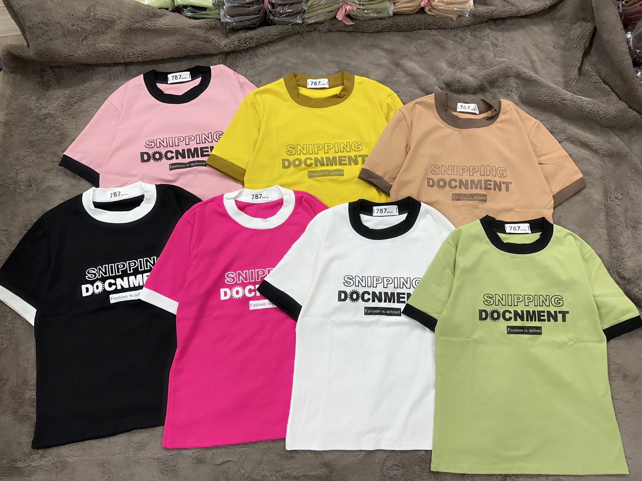 Áo thun nữ Tay Lỡ dáng ôm nhẹ babytee phối viền ( Mã SNIPPING )