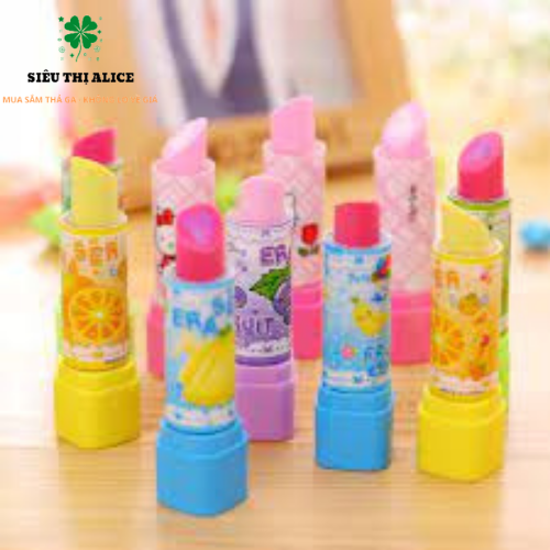 Tẩy Bút Chì Hình Thỏi Son Hello Kitty - Gôm Bút Chì Độc Đáo
