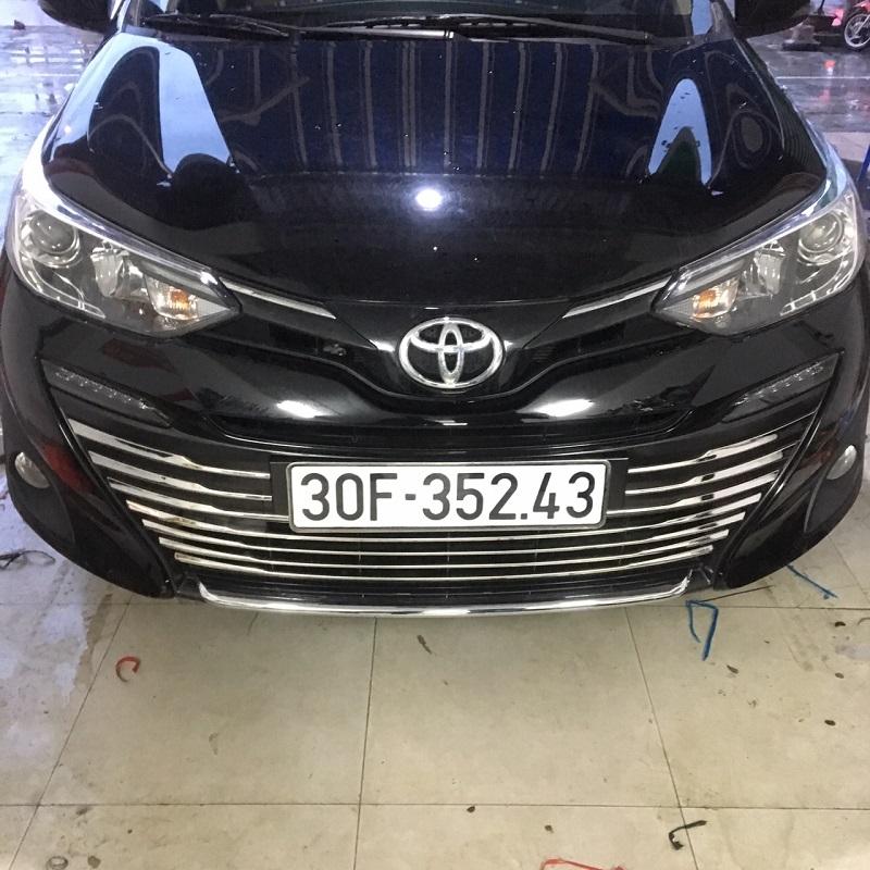 Ốp mui cản trước vios 2019, 2020, không lắp cho đời 2021