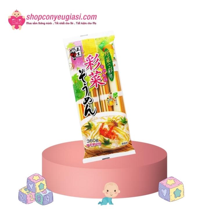 Mì lạnh somen vị rau củ itsuki/hello kitty ngũ sắc cho bé ăn dặm - nhật bản