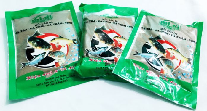 [Cám D3] Mồi Câu Cá D3 siêu nhạy,cá tra, trê, rô phi-cám câu cá-mồi câu d3
