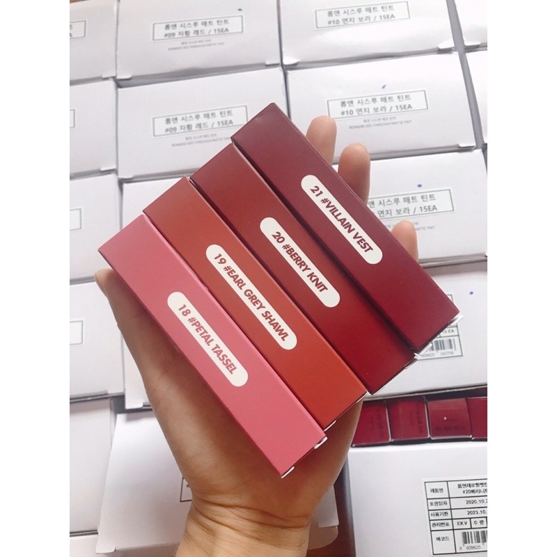 [FREE SHIP] Son Romand Zero Velvet 2020 màu 18-21